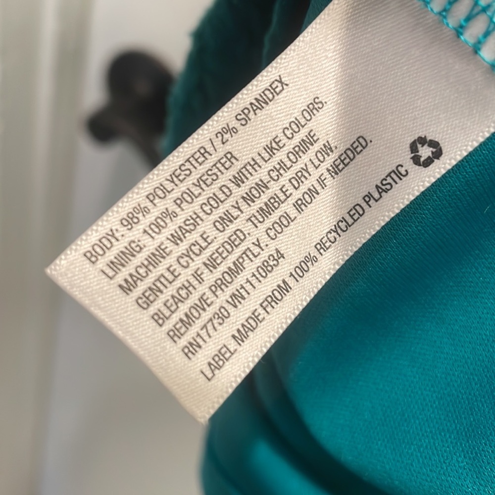- Mossimo Supply company teal blue dress a line swing skirt L - Picture 10 of 13